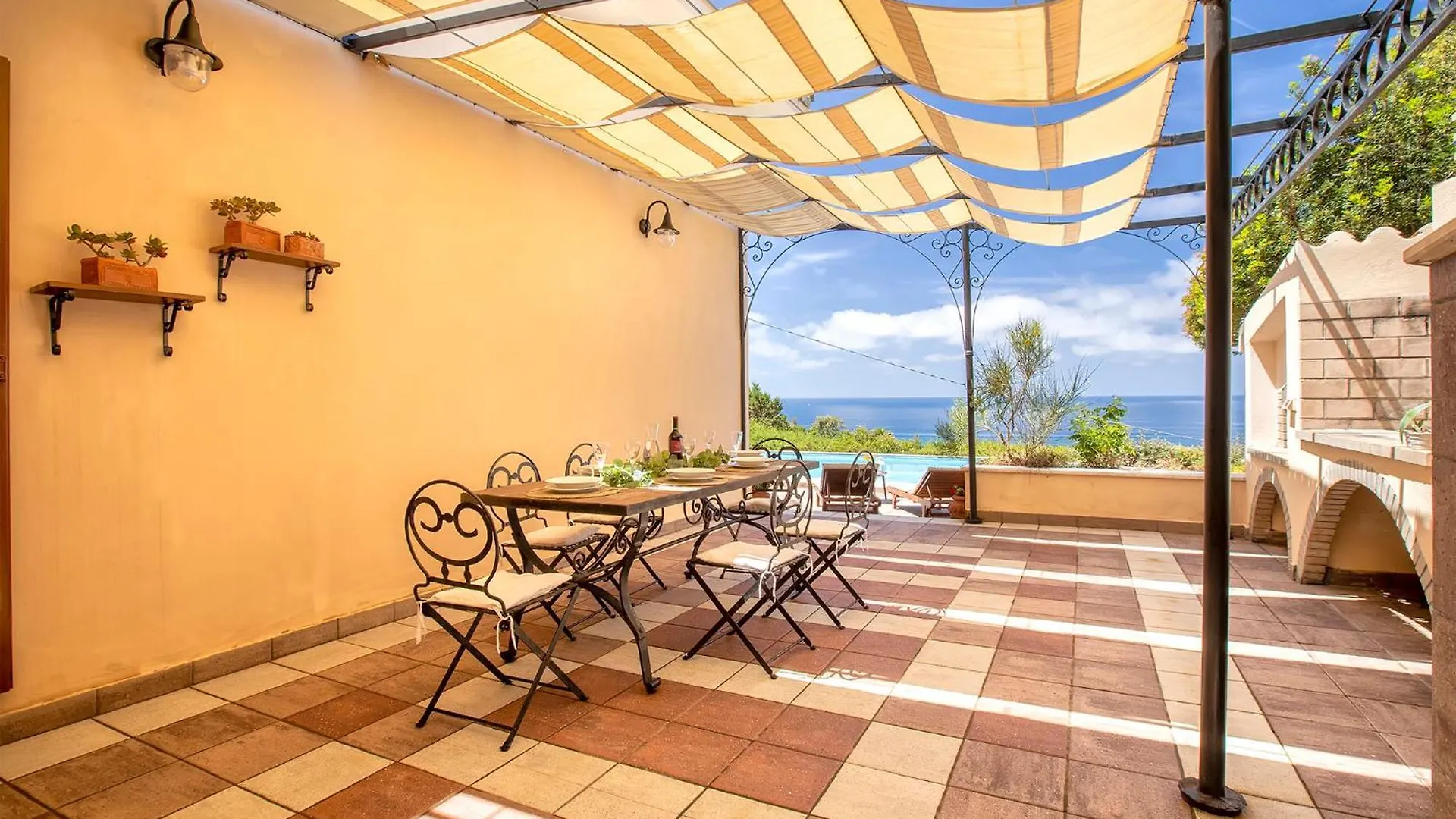 Villa Joie De Vivre Vista Mare Con Piscina A Sfioro Per 6 Persone Alghero