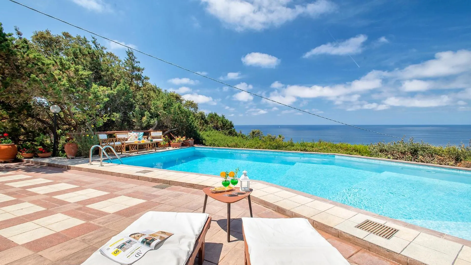 Villa Joie De Vivre Vista Mare Con Piscina A Sfioro Per 6 Persone Alghero